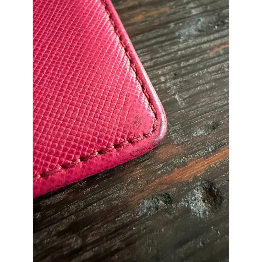 TORY BURCH Slim Red Leather Credit Card Wallet